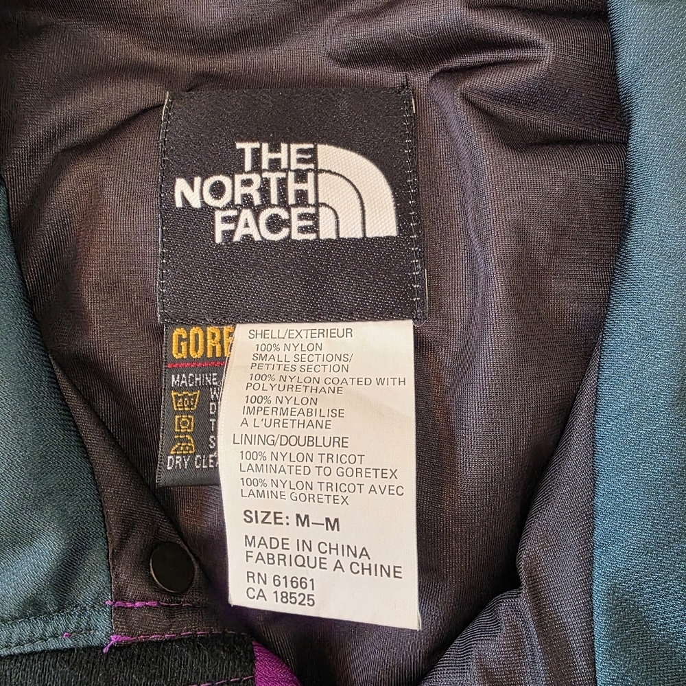 The Nothface 90's Colorblock Gore Tex Water Proof Jacket Size Medium - Picture 10 of 12